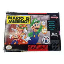 Fita/ Cartucho Super Nintendo Snes Mario Is Missing + Caixa