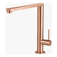 Misturador De Bacco Monocomando Rose Gold Com Bico Móvel