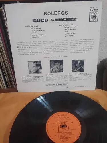 CUCO SANCHEZ - Boleros - vinilo 1963