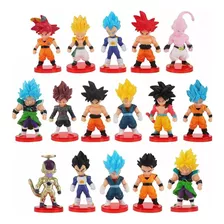 Dragon Ball De Juguetes Mini Goku Colección Anime 16 Pzs