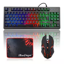 Teclado Gamer Combo De Teclado Para Juegos Rgb De 87 Teclas