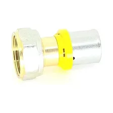 Conector Gás Tubo Multicamada Prensar 20mm X 3/4 Fêmea Móvel