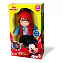 Boneco Bebê Mania Mickey Mouse - Boneca Roma Brinquedos