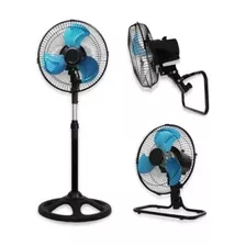 Ventilador 3 En 1 Mini Pared Piso Pie Hytoshy 10´ Pulgad 65w