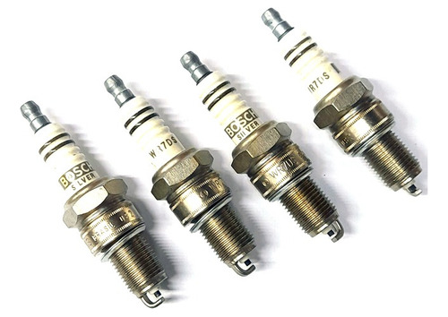 Kit X4 Bujías Bosch Platino Wr7ds Competición Rosca Larga