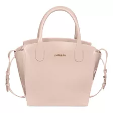 Bolsa Petite Jolie Feminina Regulavel Transversal Original Cor Nude