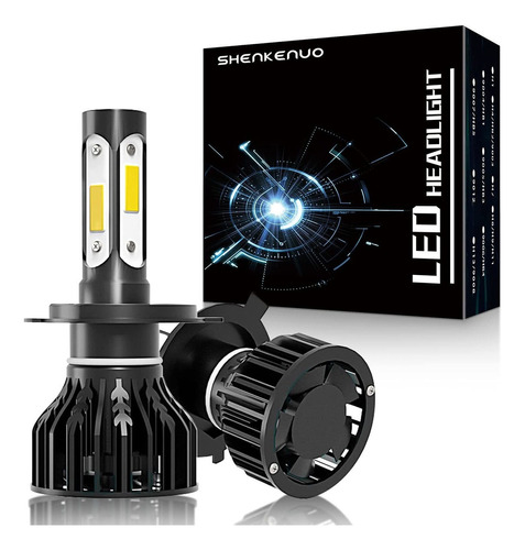 Foto de 9003 H4 De Faros De 4 Lados Led 6000k 11000lm Para Honda