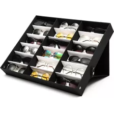 Organizador De Gafas De Sol Juvale, 18 Ranuras, Negro