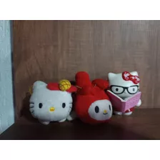 2 Antigas Pelúcias Hello Kitty + Boneca Usadas Na Condição 