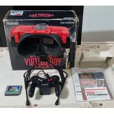 Virtual Boy Nintendo Na Caixa Com Manuais + 1 Jogo Original.