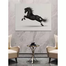 Cuadro Decorativo Caballo Negro Canvas 60x40cm