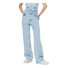 Jean Wide Leg Mujer Jean Celeste Ancho Moda 2021