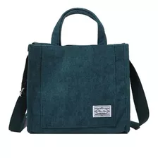 Bolsa Feminina Pequena Veludo Sacola Simples Espaçosa Cor Verde