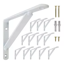 Mão Francesa 40 Cm Reforçada Kit 48 Peças Suporte Prateleira