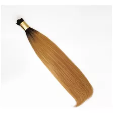 Cabelo Loiro Dourado Feminino Liso Ombré Hair 65cm 100gr