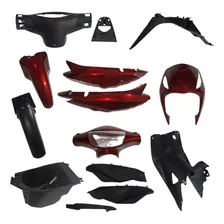 Kit Plasticos Estetica Roja Oscura Yumbo Max Plus Completa