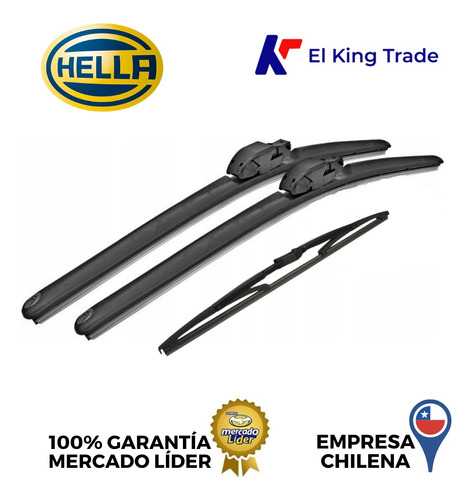 Kit  De Plumillas Hella  Para Mazda Cx5 Cx9 2017-2020 Foto 3