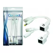 Cabo Adaptador Poe Macho X Fêmea Ethernet Power Over