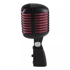 Microfone Vocal Dinâmico Retrô Clássico Profissional, Metal