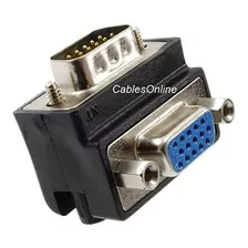 Cables Vga, Video - Cablesonline Vga Hd15 Ángulo Recto 90 Gr