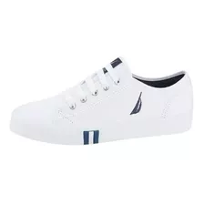 Tenis Casual Urbano Choclo Nautica Rena Blanco