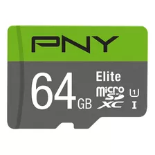 Pny Memoria Micro Sd 64gb Clase 10 U1 Elite Uhs-i P- Ppct