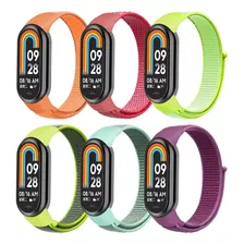 6 Correas De Nylon Para Xiaomi Mi Band 8