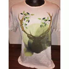 Camiseta Playera Vintage Bershka Natural Essence