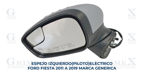 Espejo Ford Fiesta 2011-11-12-13-14-15-16-17-18-2019-19 Foto 2