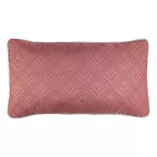 Funda De Almohada 2 Vistas Deep Rose Standar Vianney Color Rosa/beige