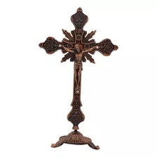 Crucifixo De Pé Crucifixo De Jesus Vermelho Antigo