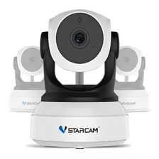 Kit 3 Camaras Seguridad Ip Wifi Inalambrica Motorizada Domo Hd P2p Dvr Ir Sd Vstarcam