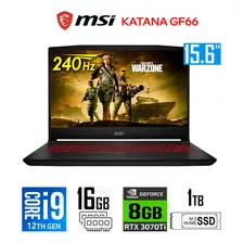 Laptop Msi Katana Gf66 15.6 I9 Gen 12 16gb 1tb Ssd W11 St
