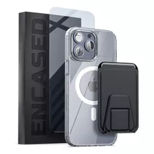 Funda Encased Para iPhone 14 Pro Max Mag Wallet Clear