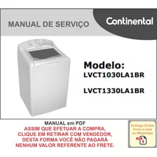 Manual Técnico Serviço Maquina Lavar Continental Lvct1030