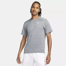 Playera Manga Corta Para Hombre Nike Dri-fit Miler Gris 