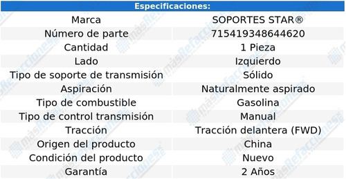 Soporte Caja Transmisin Std Izq Sentra L4 2.5l 07-12 Foto 2