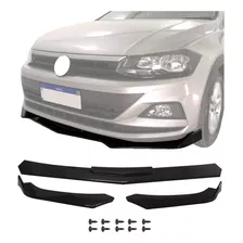 Spoiler Front Lip Universal Tg Poli Black Piano