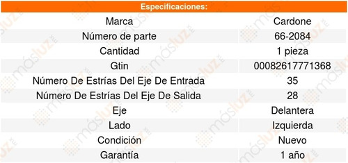 Flecha Homocinetica Delantera Izquierda Mariner 2006 Al 2008 Foto 4