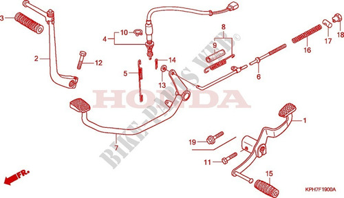 Chaveta Para Varilla De Freno Original Innova 125 03-10 Foto 3