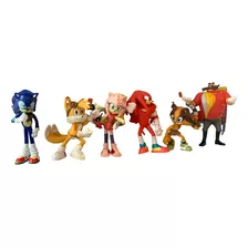 Pack De 6 Figuras De Sonic Y Amigos (en Caja)