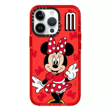 Case iPhone 13 Minnie Mouse Rojo Transparente