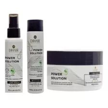 Kit Shampoo, Máscara E Leave-in Dihair Power Solution