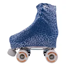 Cubre Patines Hook Animal Print Azul Brillante