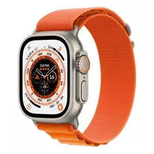 Apple Watch Ultra Titanium Case Orange Alphine Loop 49mm | L