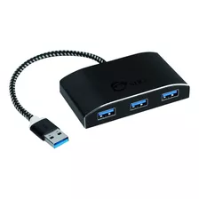 Siig Superspeed - Hub Usb 3.0 De 4 Puertos Con Adaptador De