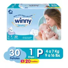 Pañales Desechables Winny Talla P Paquete De 30 Unidades 