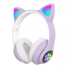 Fone De Ouvido Over-ear Sem Fio Cat Stn-28 Roxo