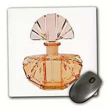 3drose 8 X 8 X 0.25 Inches Peach Perfume Bottle Mouse Pad