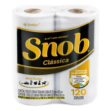 Papel Toalha Cozinha Snob Folha Dupla Mais Absorvente C/2 Un